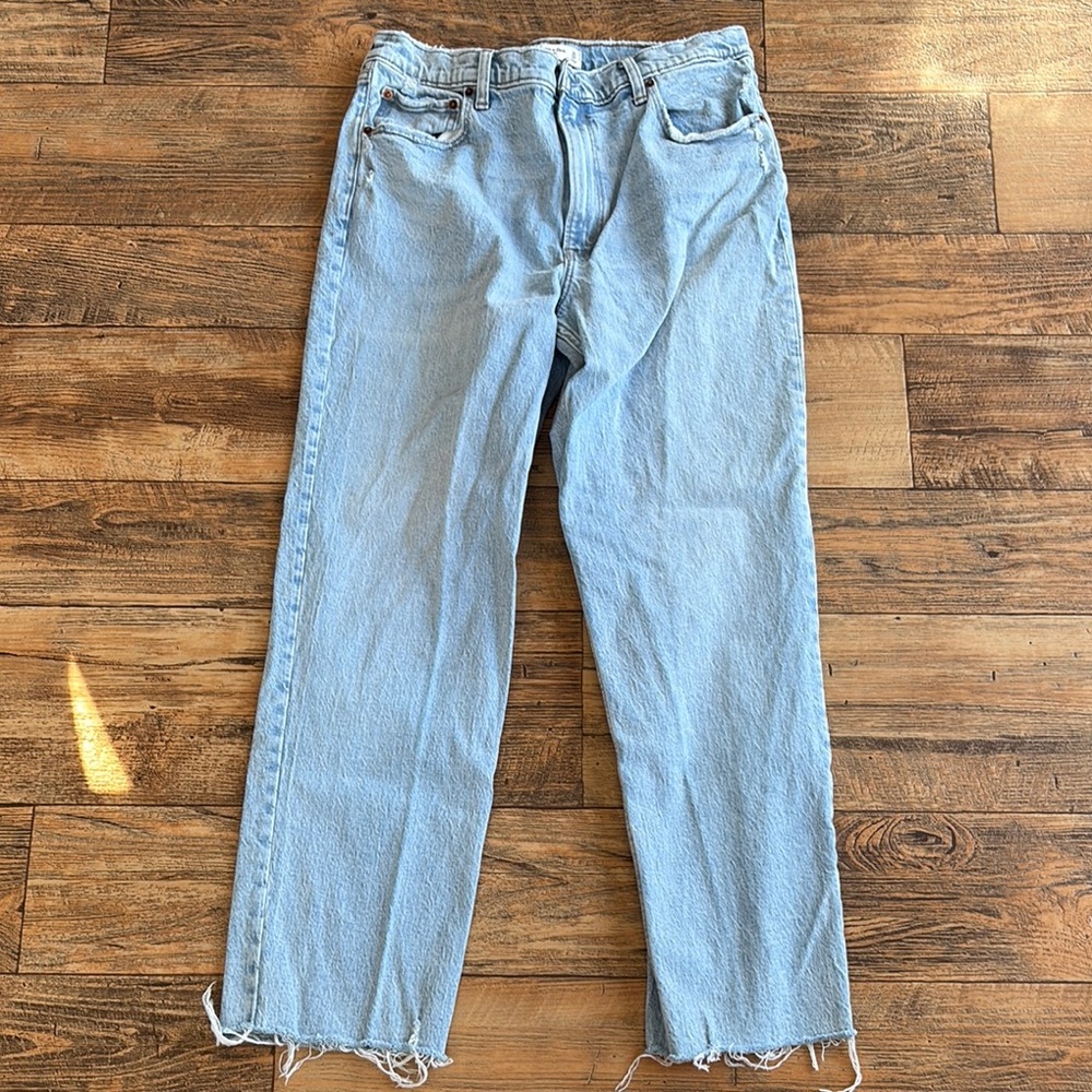 Abercrombie & Fitch Light Blue Straight Leg Jeans
